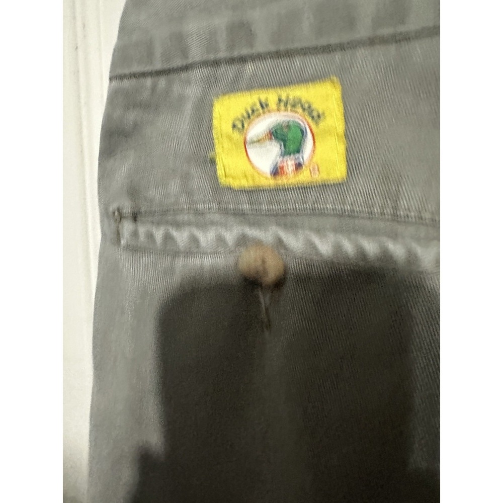 Vintage 90s Duck Head Mens Green Pleated Chino Shorts Size 40 Made In USA - Picture 3 of 4